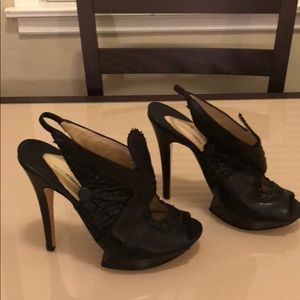 Nicholas Kirkwood Black Platforms, Size 37.5